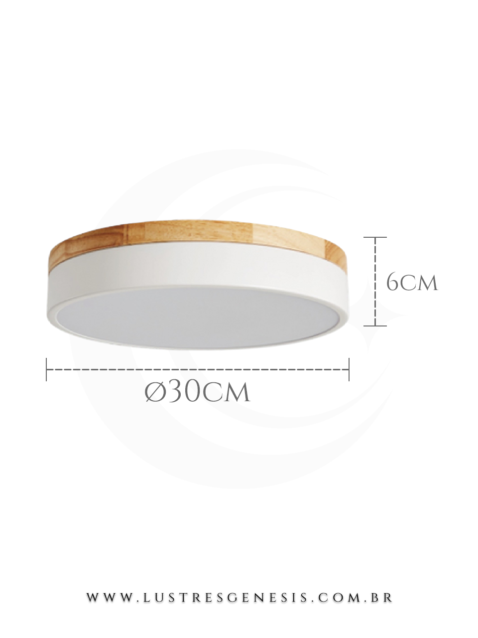 Medidas Plafon Moderno Supren Dourado